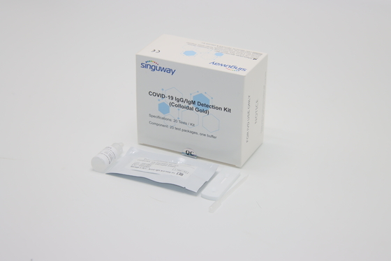 Prova rapida Kit Cassette dell'anticorpo dell'oro di punto colloidale di metodo 1
