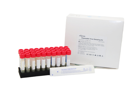 Metropolitana eliminabile affollata della raccolta di esemplare del corredo VTM del campionamento del virus del bastone di nylon del tampone