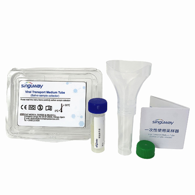 Classe io corredo eliminabile ISO13485 del campionamento del virus del collettore della saliva con imbuto 10ml