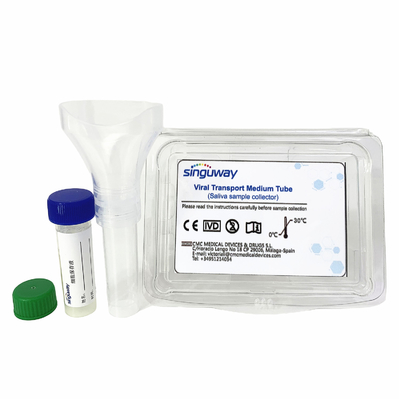 raccolta eliminabile Kit For Diagnosis della saliva del RNA del DNA del corredo del campionamento del virus della metropolitana 5/10mL