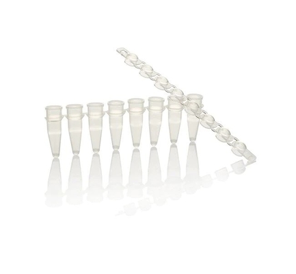 8 tubi con pareti sottili di PCR dei micro del tubo della PCR-pinta della striscia del sindacato accessori di PCR 0,2 ml